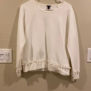 JCrew White Sweatshirt